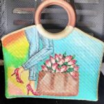 Hand Painted Bags- Light Blue 9972